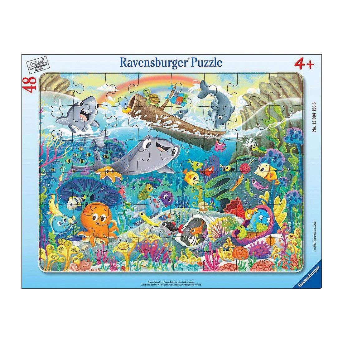 Ocean Friends 48-Piece Frame Puzzle By Ravensburger