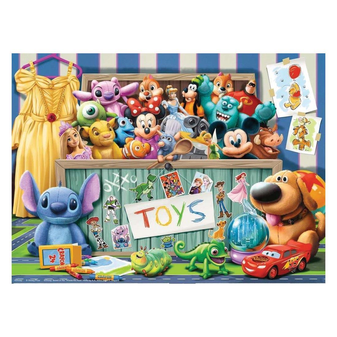 artwork for Disney Pixar Toybox Collection 100-Piece Puzzle By Ravensburger