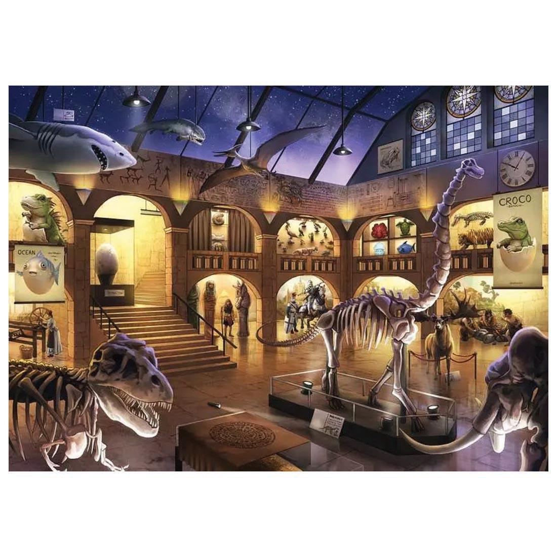 artwork of the Museum Mysteries 368-Piece Kids Escape Puzzle By Ravensburger