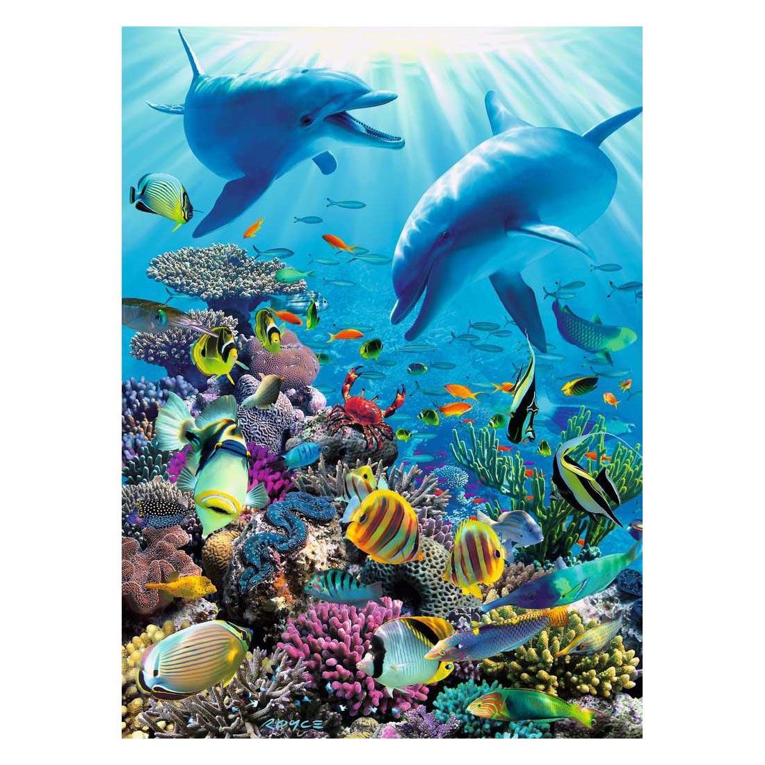 scene of the Underwater Adventure 300-Piece Puzzle By Ravensburger