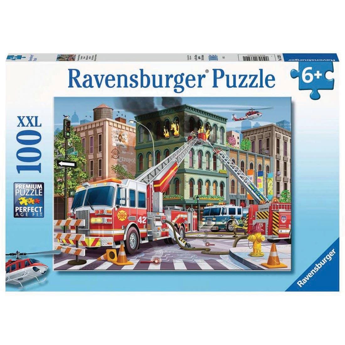 box of Fire Truck Rescue 100-Piece Puzzle By Ravensburger