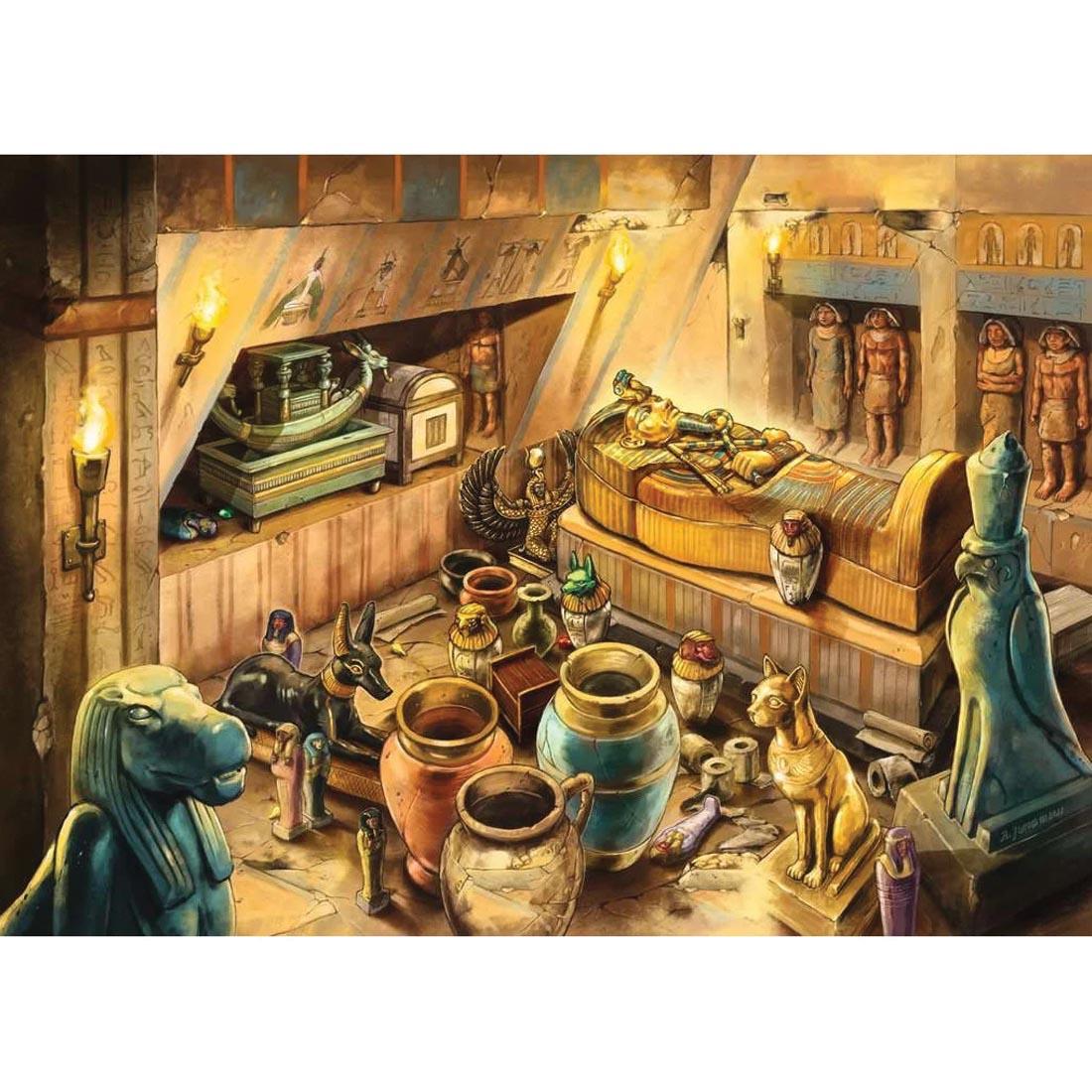 scene of Terror In The Tomb 368-Piece Kids Escape Puzzle By Ravensburger