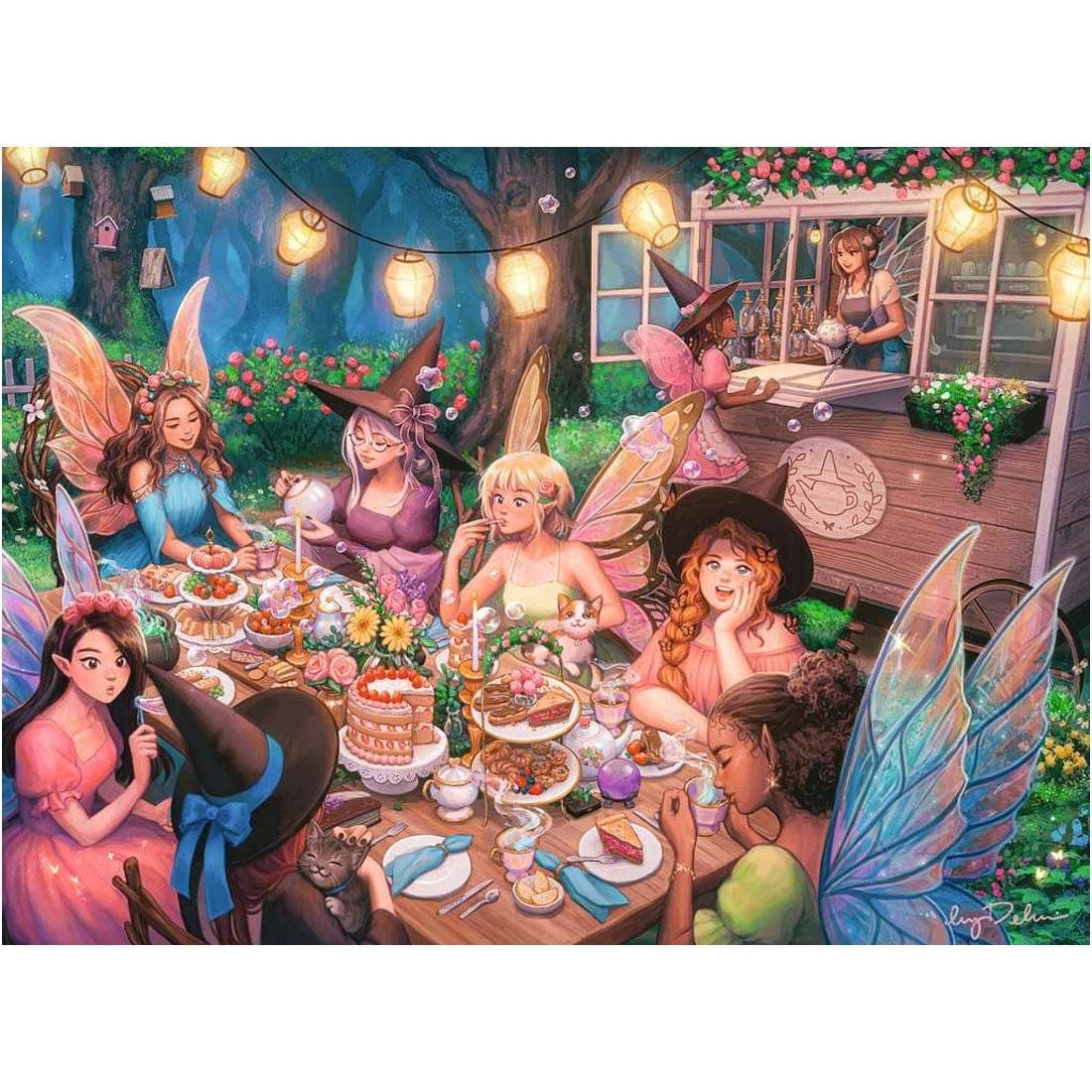 scene of the Enchanting Brew 300-Piece Puzzle By Ravensburger