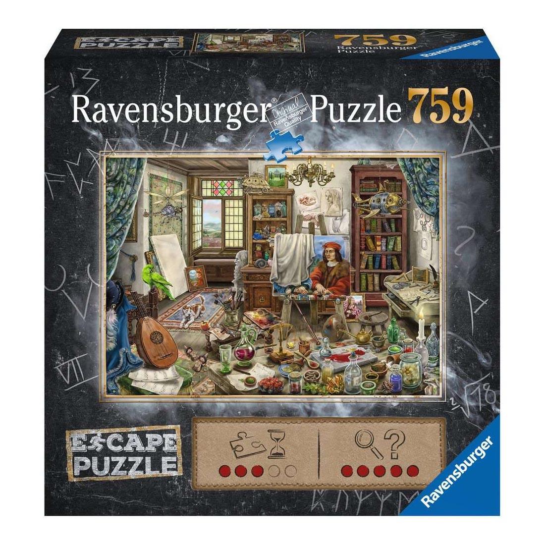 box for The Art Studio 759-Piece Escape Puzzle By Ravensburger