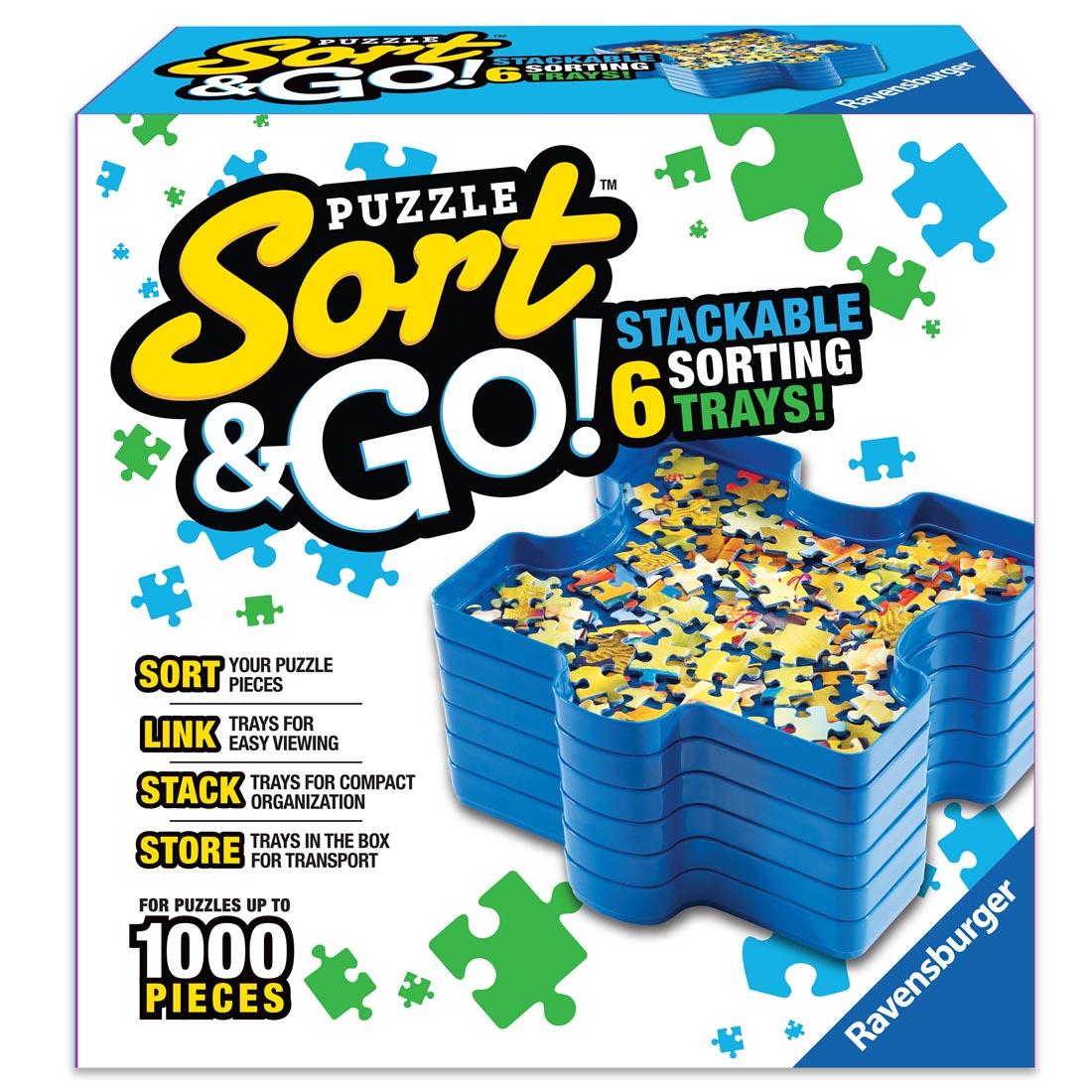 Puzzle Sort & Go! Stackable Sorting Trays by Ravensburger