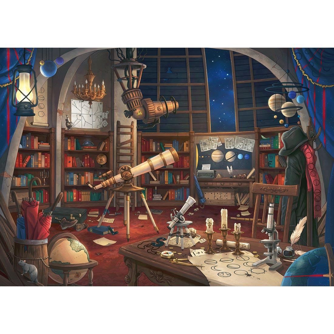 scene of Space Observatory 759-Piece Escape Puzzle By Ravensburger