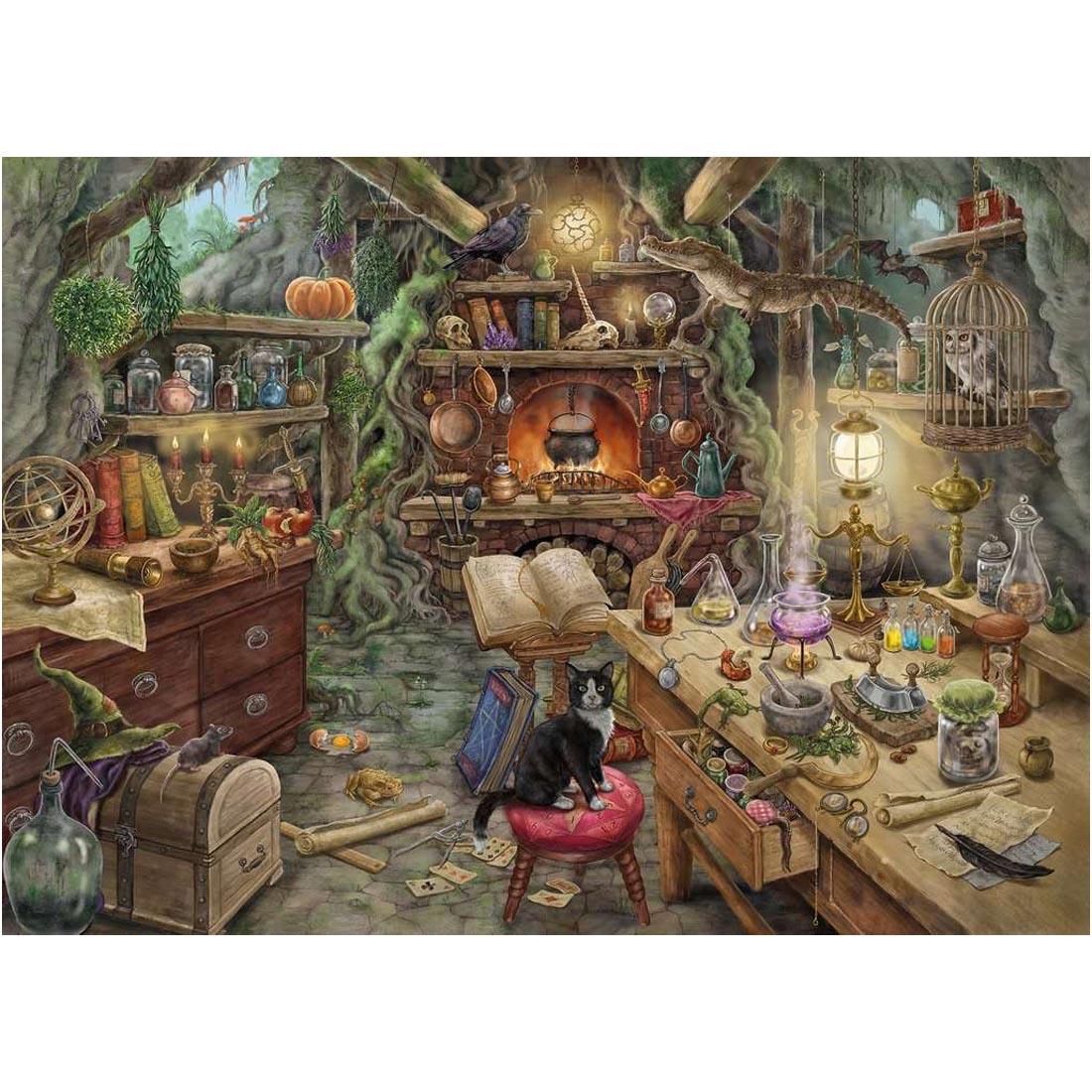 scene of The Witches' Kitchen 759-Piece Escape Puzzle By Ravensburger