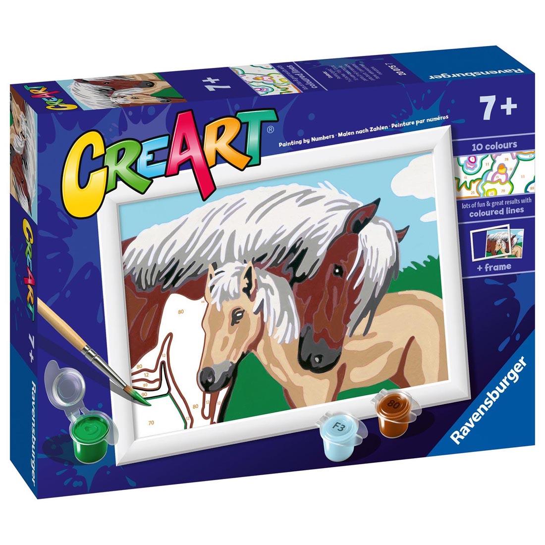 box for the Mother And Foal Kids Paint By Number Set By Ravensburger