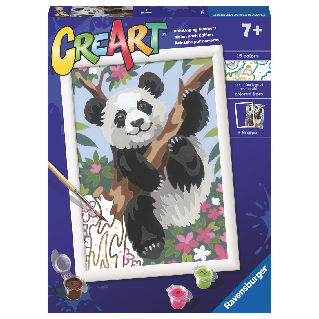 Playful Panda Kids Paint By Number Set By Ravensburger