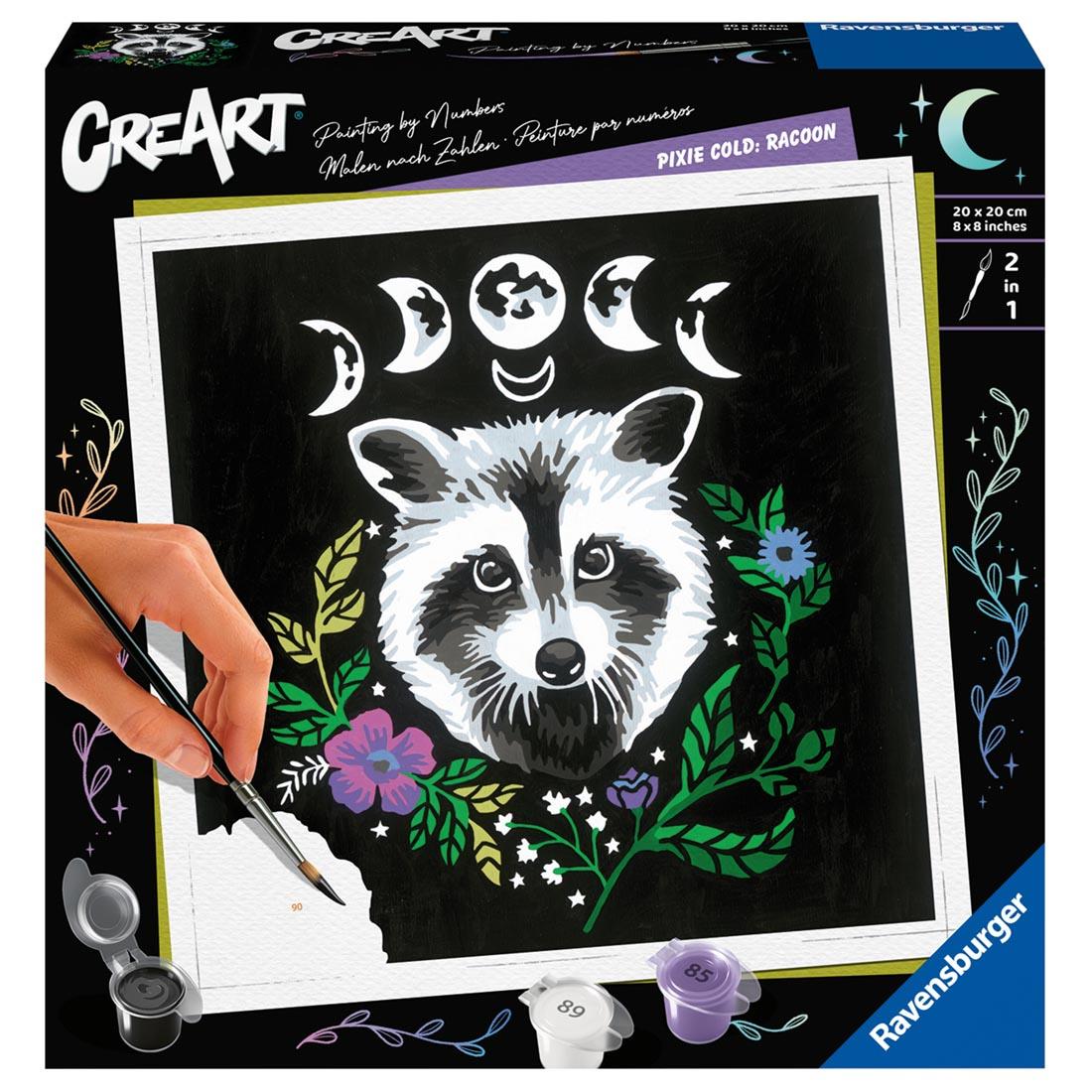 Pixie Cold: Raccoon Adult Paint By Number Set By Ravensburger