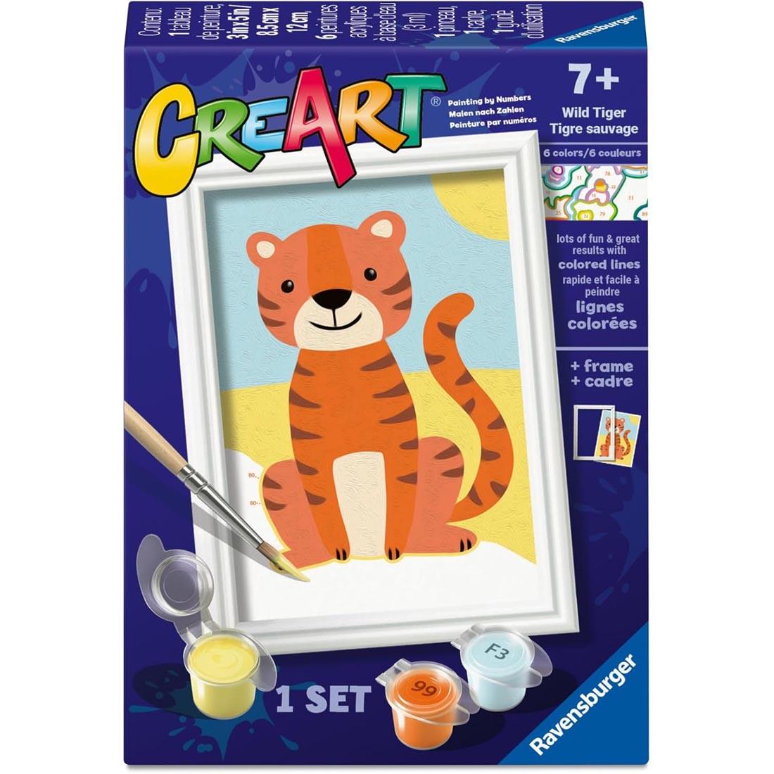 Wild Tiger Kids Paint By Number Set By Ravensburger
