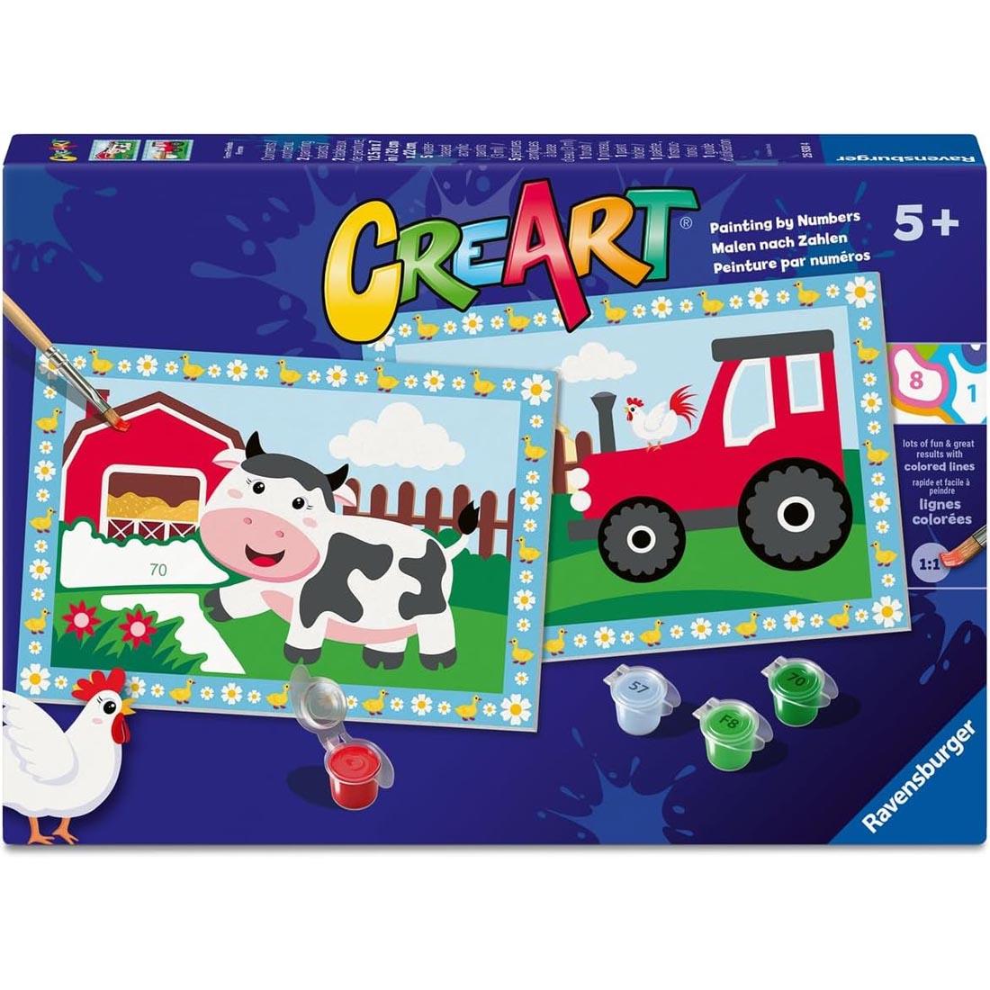 Farm Kids Paint By Number Junior Set By Ravensburger