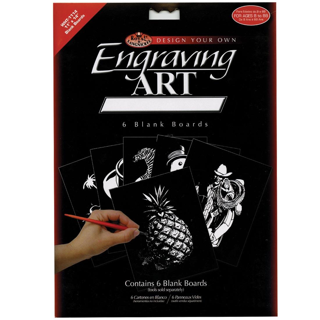 package of Royal & Langnickel White Engraving Art Boards