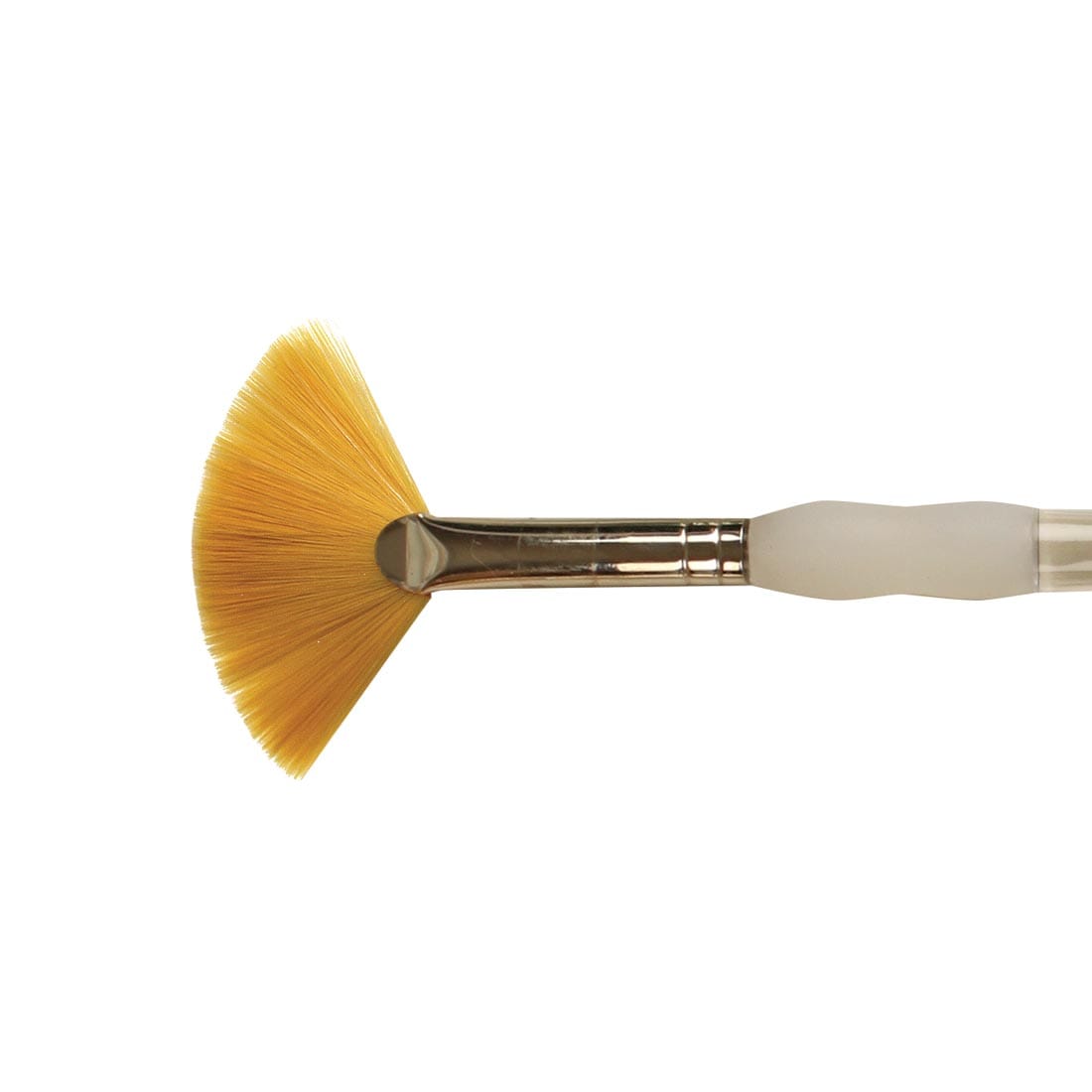 Royal & Langnickel Soft Grip Gold Taklon Brush Fan Size 4