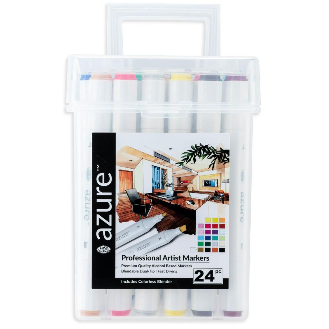 Royal & Langnickel Azure 24-Count Marker Set