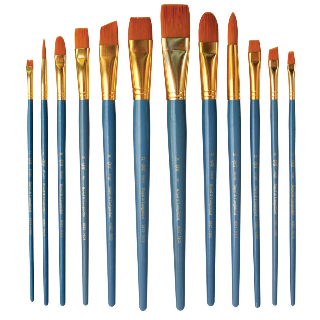 Royal & Langnickel Gold Taklon 12-Brush Value Pack