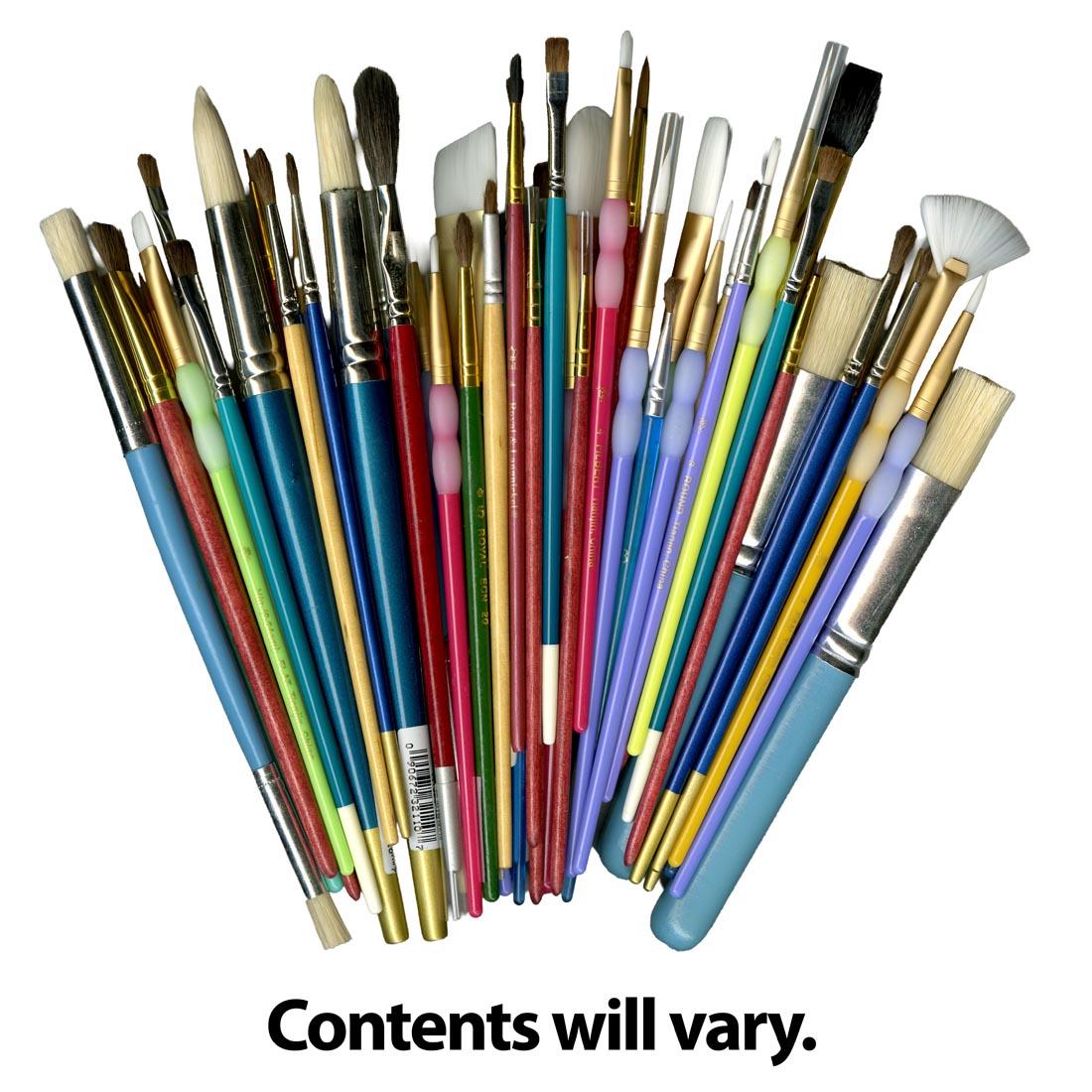 Royal & Langnickel Scratch And Dent 100-Count Brush Set, with words: Contents will vary