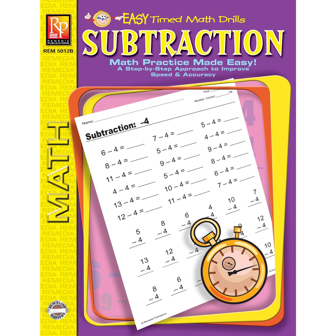 Easy Timed Math Drills Subtraction