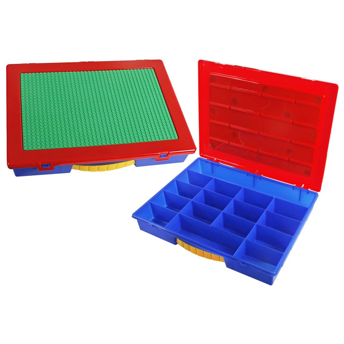 Large Organizer Case by Romanoff Products shown both closed and open