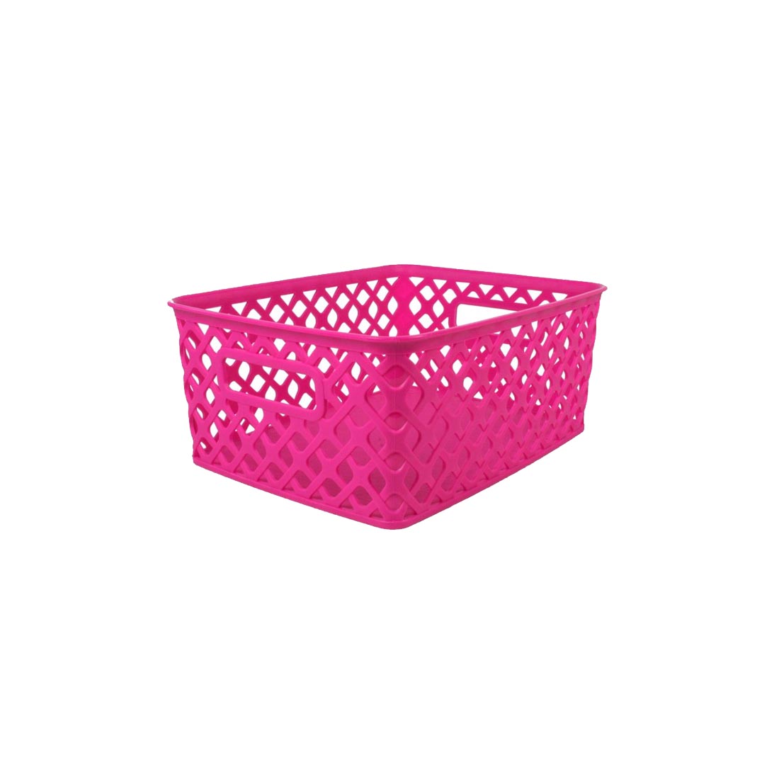 Romanoff Products Small Hot Pink Weave Storage Basket