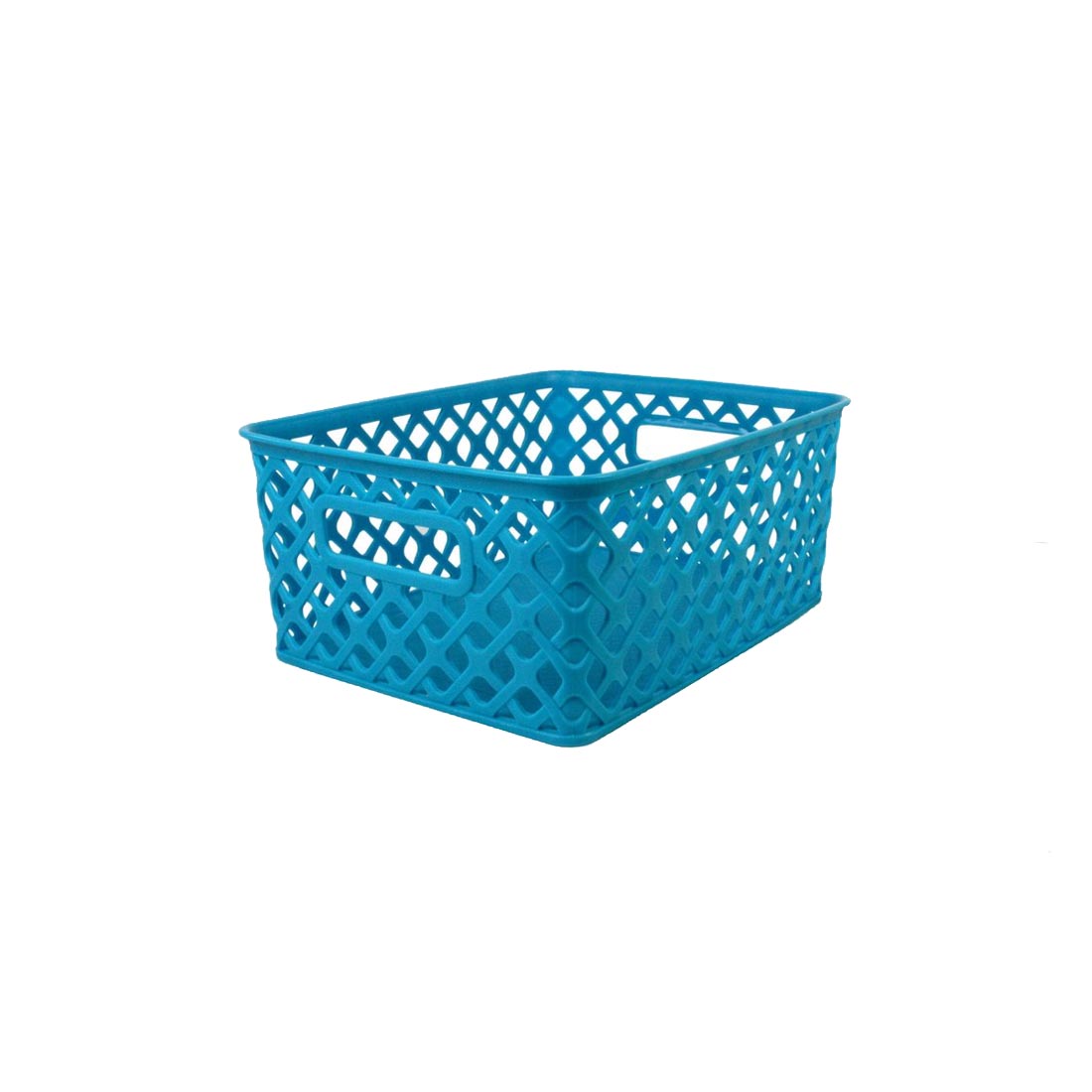 Romanoff Products Small Turquoise Weave Storage Basket