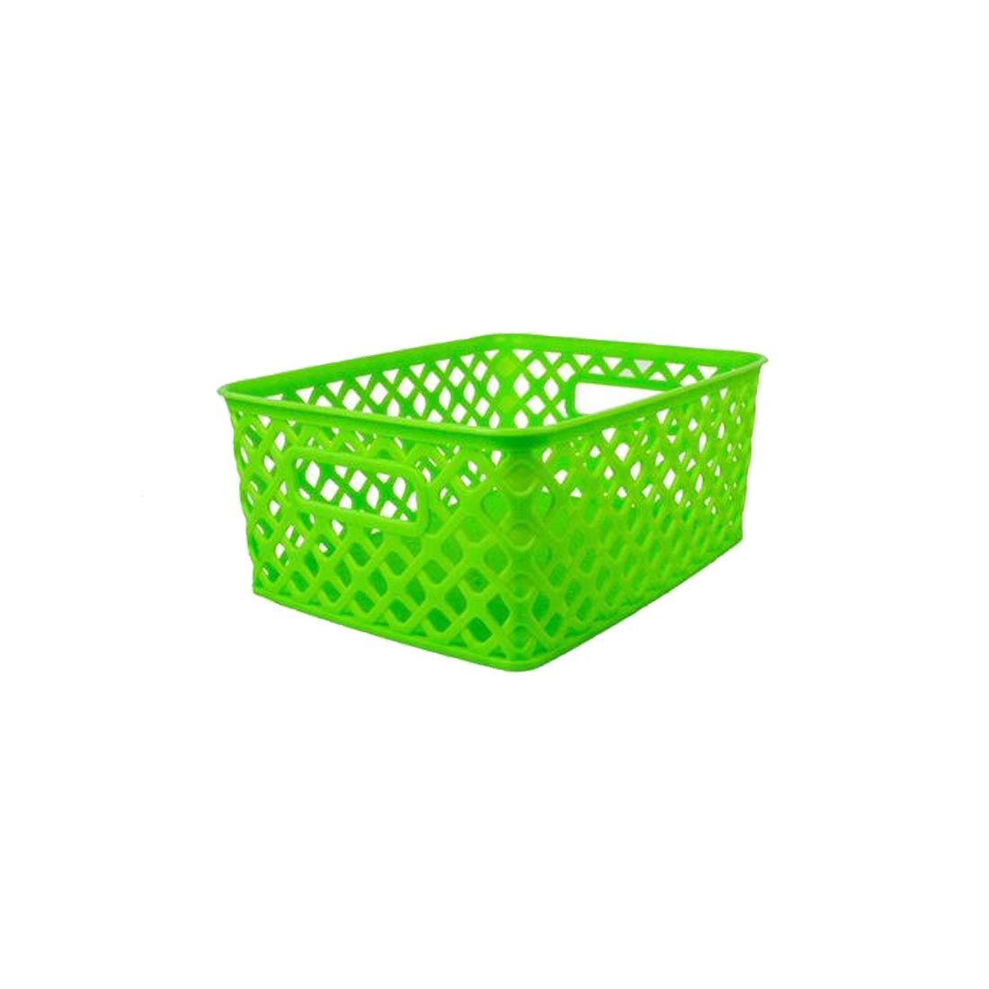 Romanoff Products Small Lime Weave Storage Basket