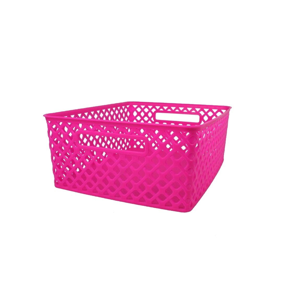 Romanoff Products Medium Hot Pink Weave Storage Basket