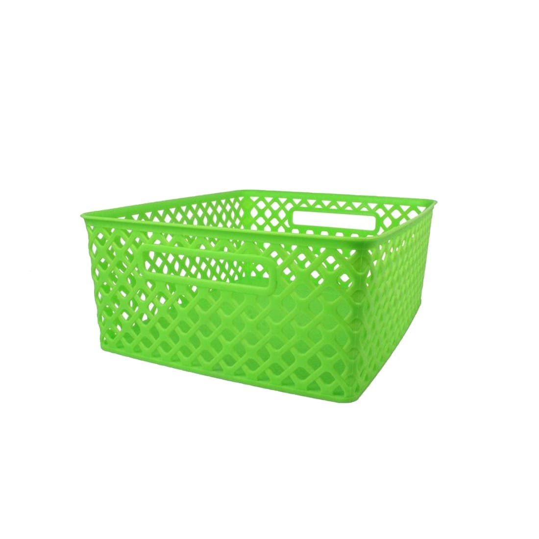 Romanoff Products Medium Lime Weave Storage Basket