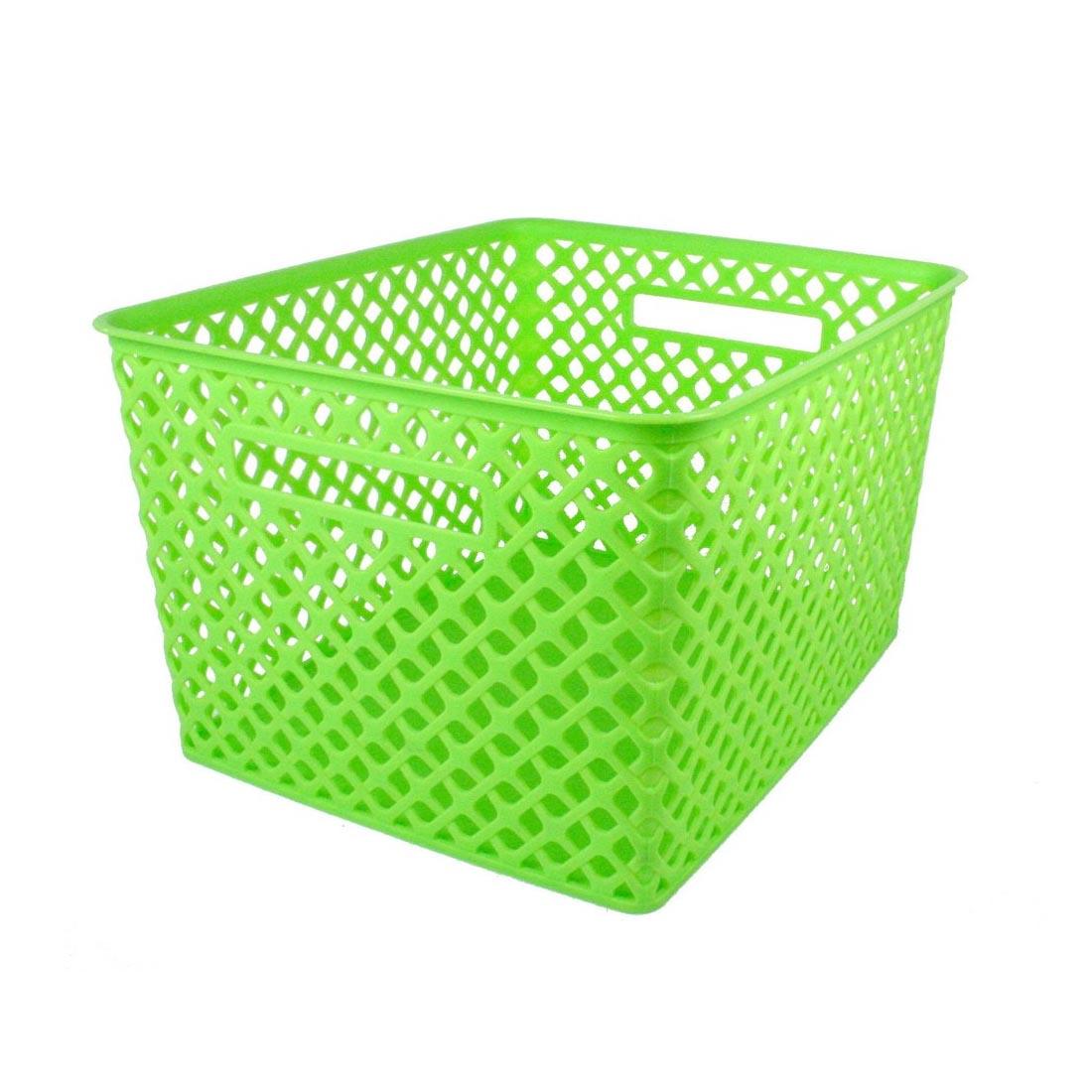 Romanoff Products Large Lime Weave Storage Basket