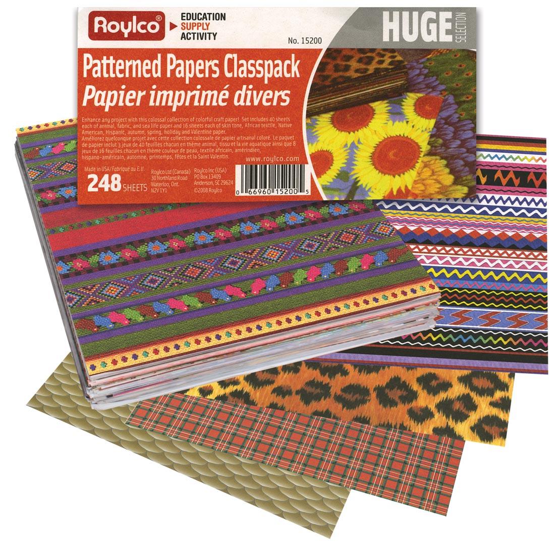 Roylco Patterned Papers Classpack