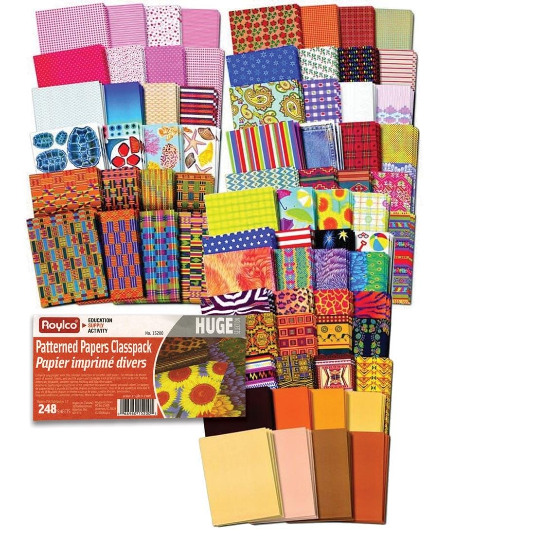 Roylco Patterned Papers Classpack