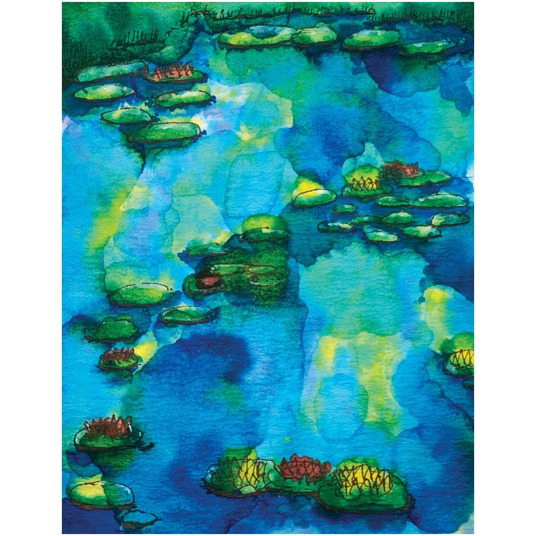 example artwork created on a sheet of Roylco Blots of Paper
