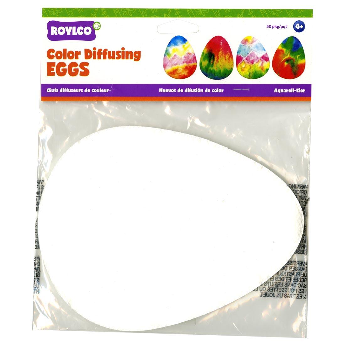 package of Roylco Color Diffusing Eggs