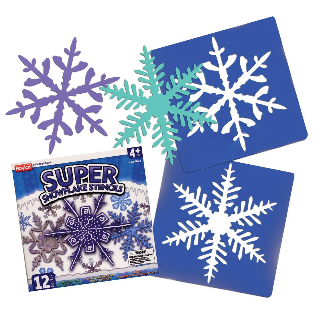 Roylco Super Snowflake Stencils Super Snowflake Stencils; Includes