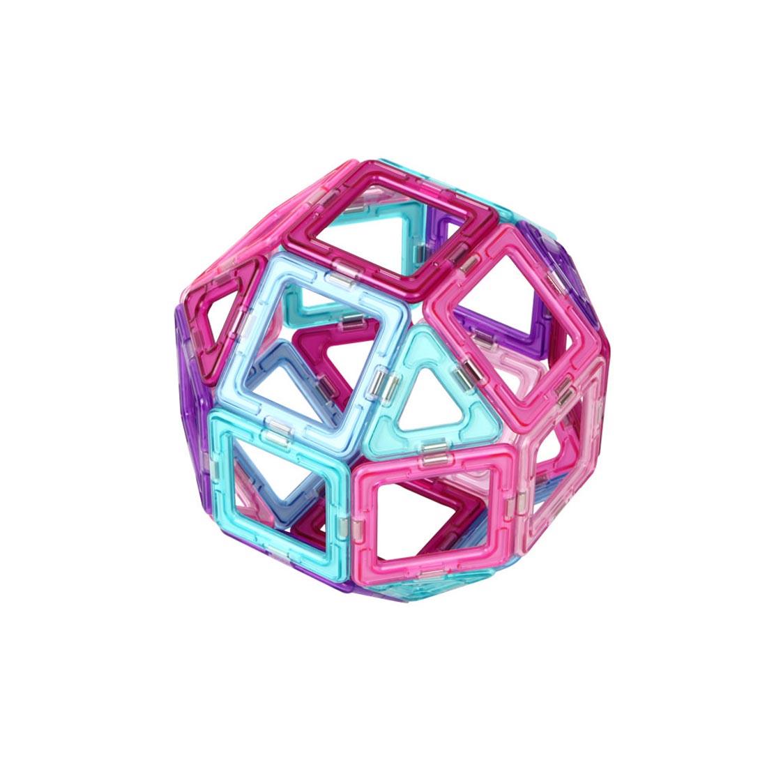 Sphere made of pieces from the Magformers 30-Piece Inspire Set