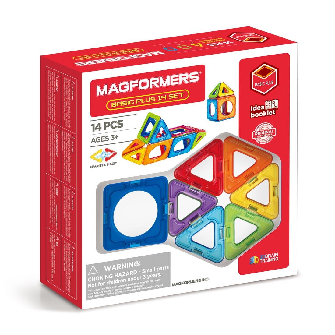 box for the Magformers 14-Piece Basic Plus Set
