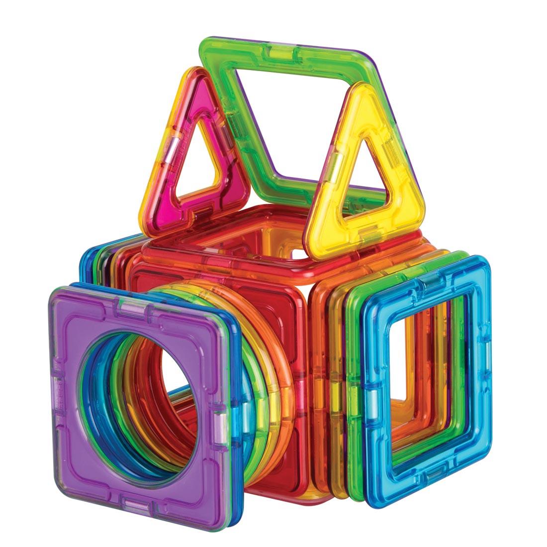 creation made with pieces from the Magformers 30-Piece Basic Plus Set