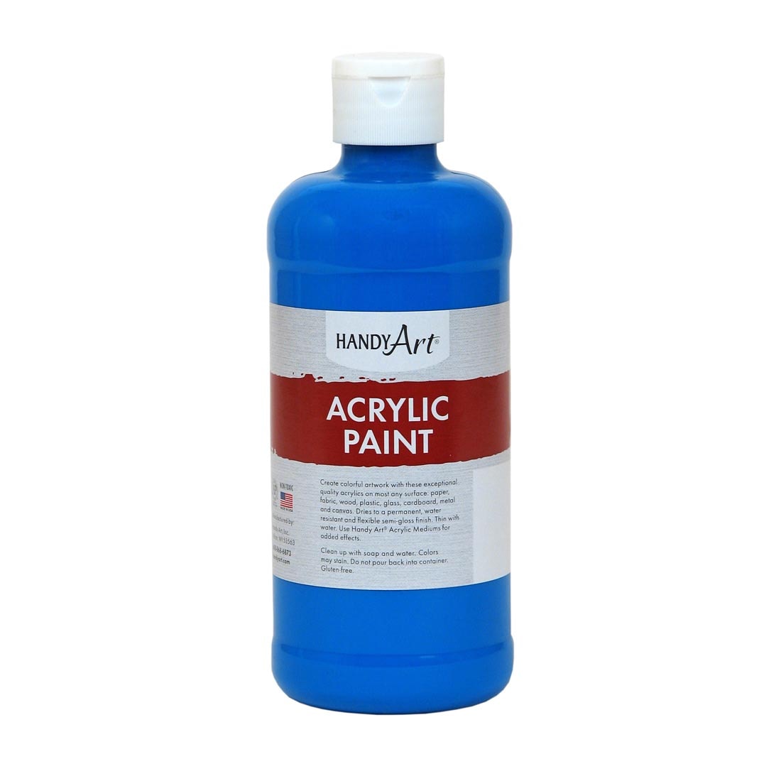 Pint Bottle of Cobalt Blue Handy Art Acrylic Paint