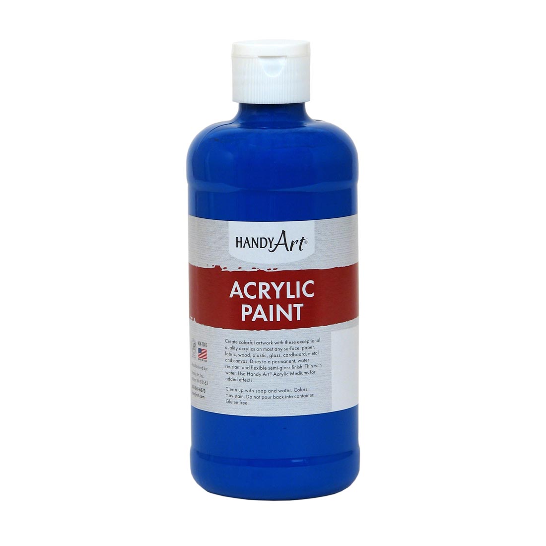 Pint Bottle of Phthalo Blue Handy Art Acrylic Paint