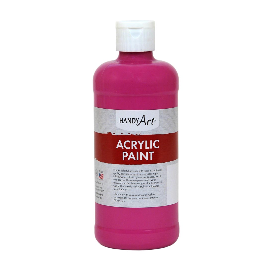 Pint Bottle of Magenta Handy Art Acrylic Paint