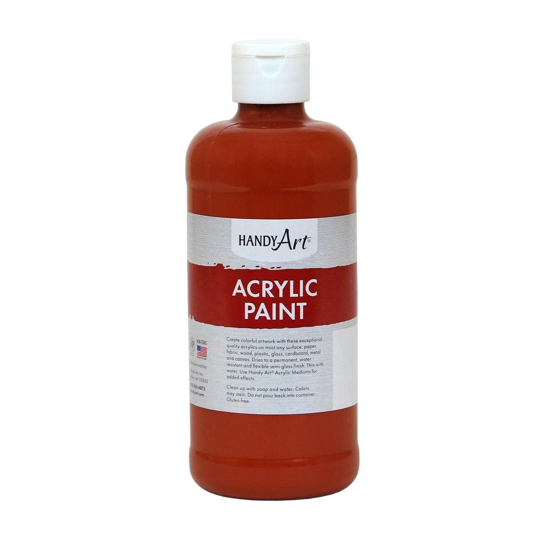 Pint Bottle of Venetian Red Handy Art Acrylic Paint