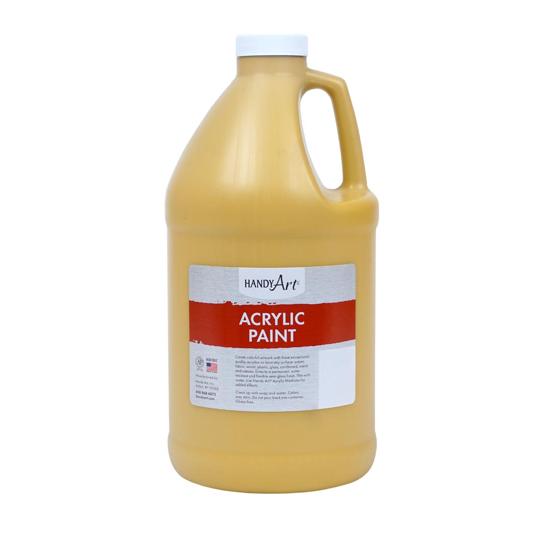 1/2 Gallon of Yellow Oxide Handy Art Acrylic Paint