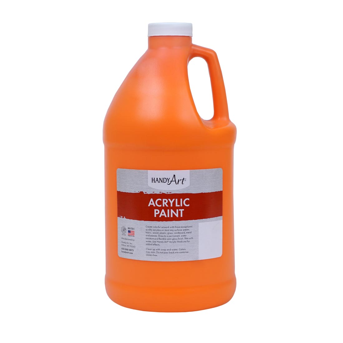 1/2 Gallon of Chrome Orange Handy Art Acrylic Paint