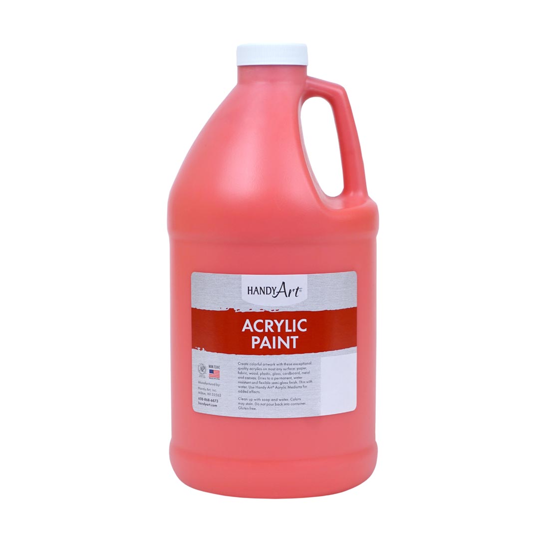 1/2 Gallon of Phthalo Red Handy Art Acrylic Paint