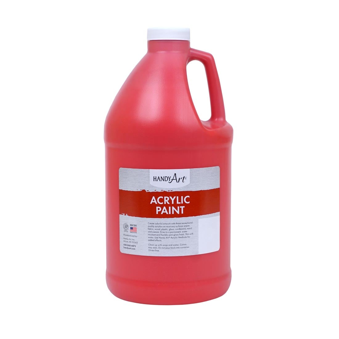 1/2 Gallon of Brite Red Handy Art Acrylic Paint