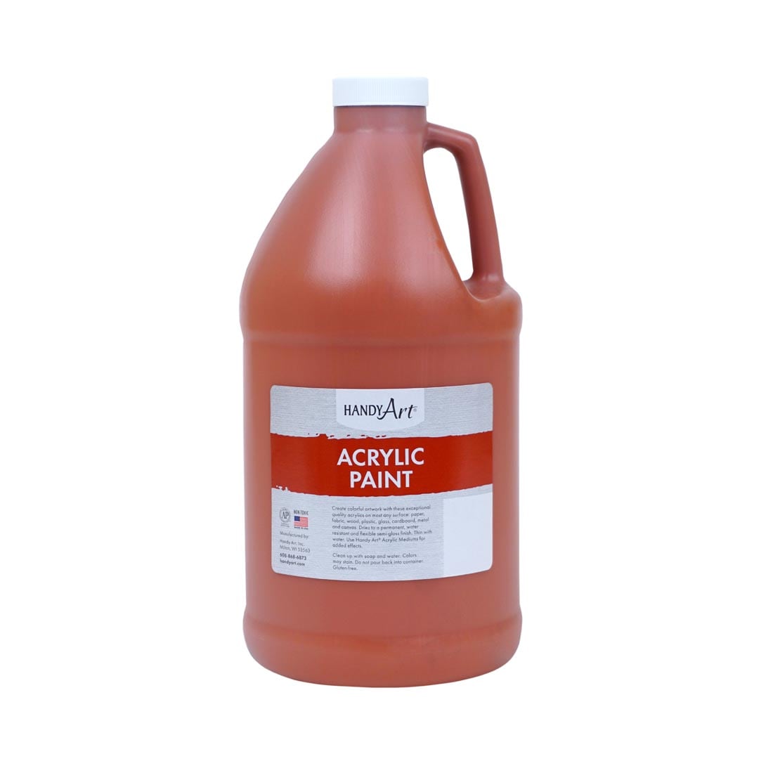 1/2 Gallon of Venetian Red Handy Art Acrylic Paint