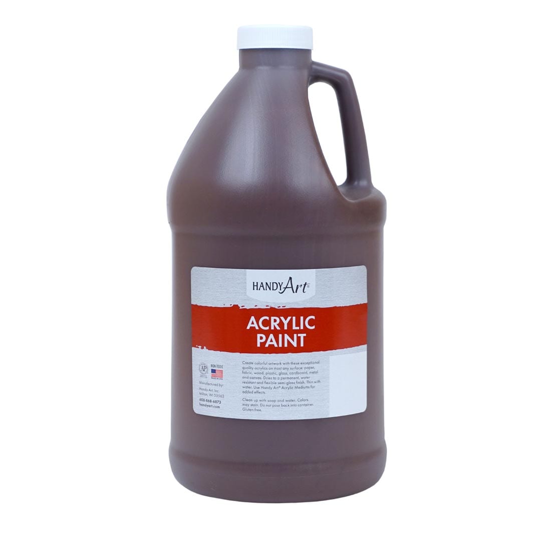 1/2 Gallon of Burnt Umber Handy Art Acrylic Paint