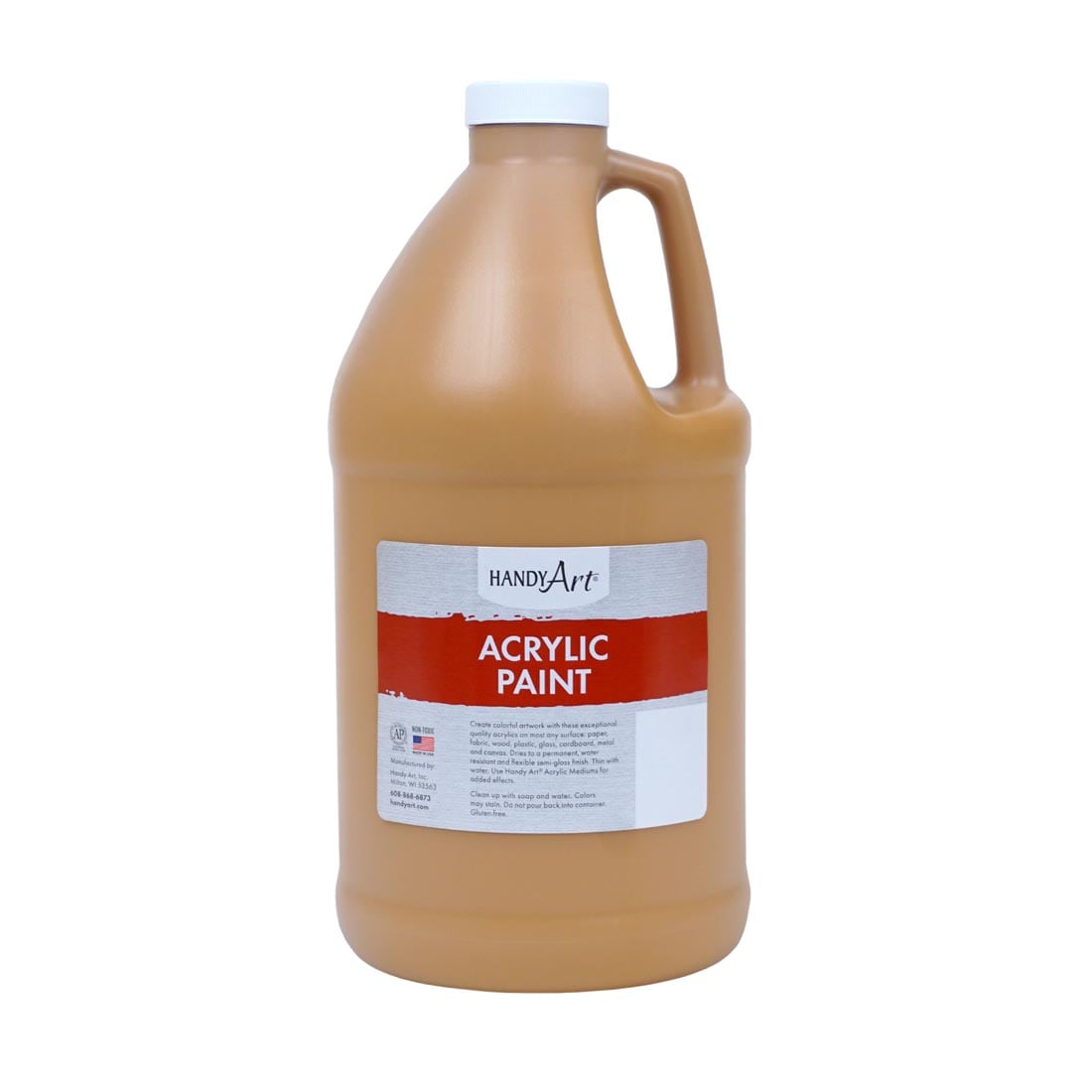 1/2 Gallon of Raw Sienna Handy Art Acrylic Paint