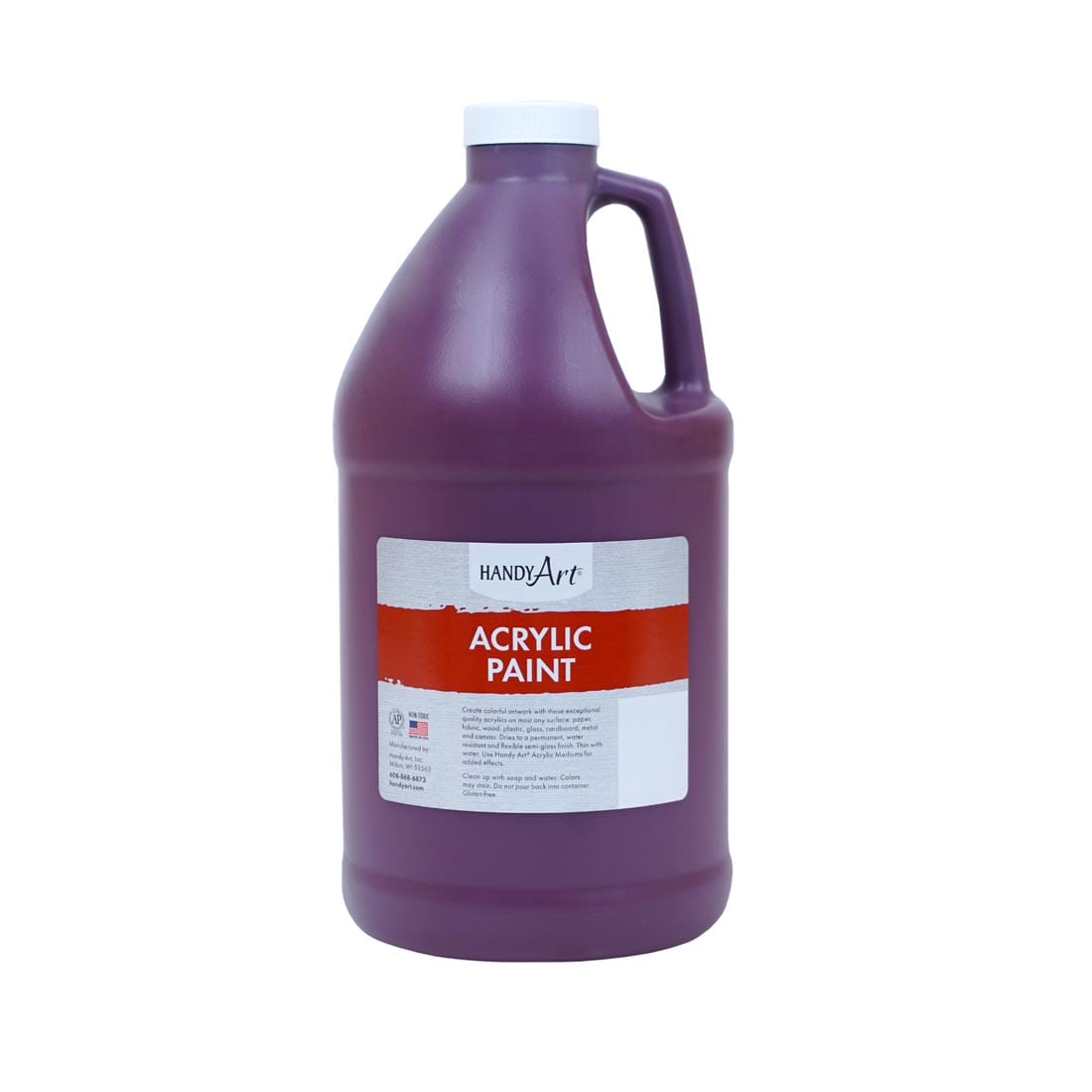 1/2 Gallon of Maroon Handy Art Acrylic Paint