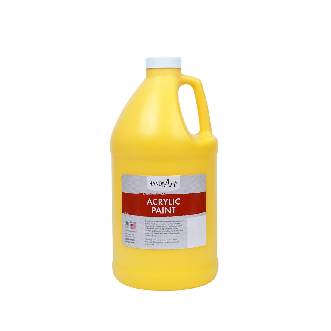 1/2 Gallon of Primary Yellow Handy Art Acrylic Paint